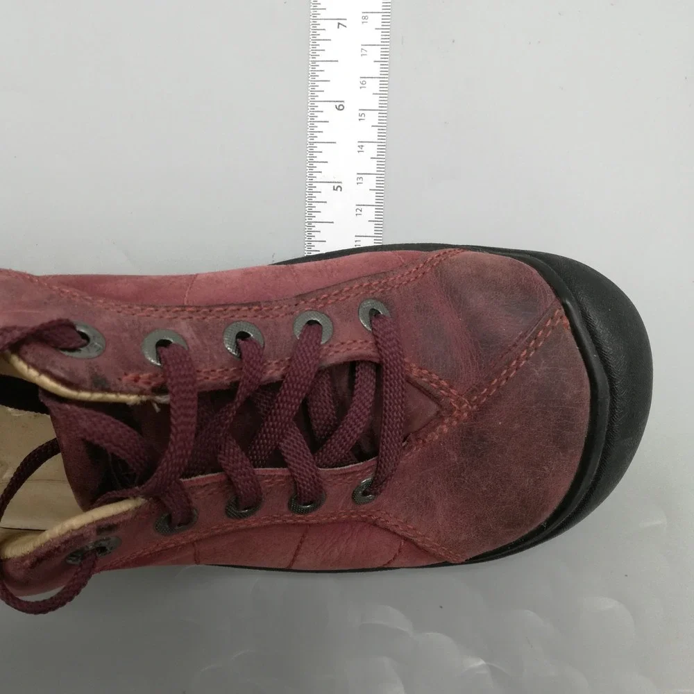 Keen Shoes‎ Womens Sneakers Presidio Red Burgundy Leather Lace Up 7